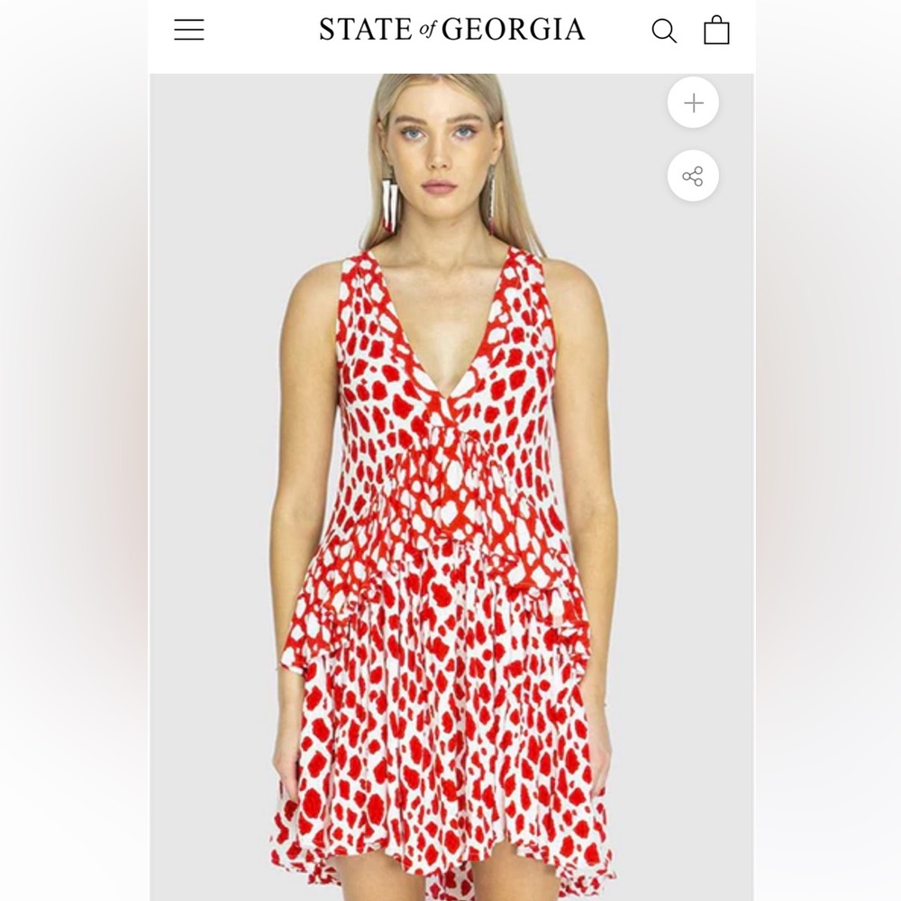 State of Georgia by Georgia Hall Printed Mini Dress